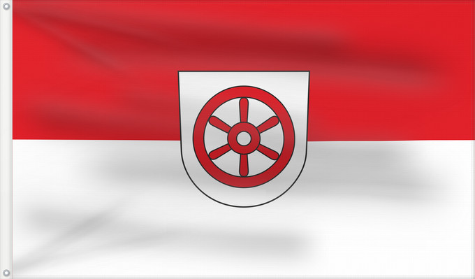 Flag, with two metal eyelets and reinforced hoist: Osterburken (Nördliches Baden-Württemberg)