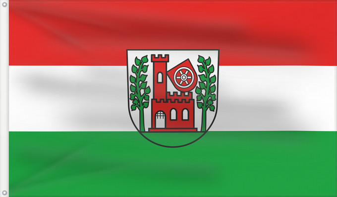 Flag, with two metal eyelets and reinforced hoist: Walldürn (Nördliches Baden-Württemberg)
