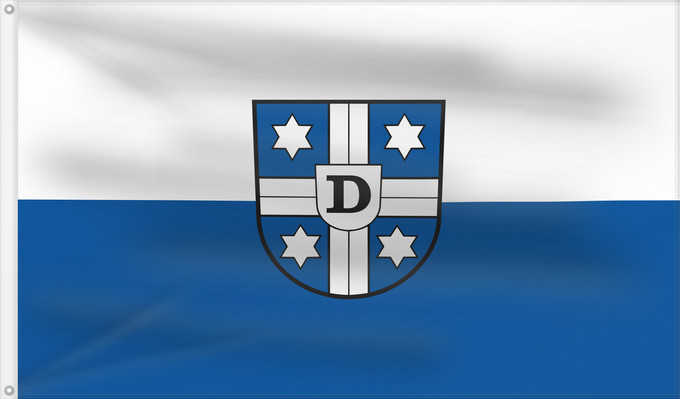 Flag, with two metal eyelets and reinforced hoist: Dielheim (Nördliches Baden-Württemberg)