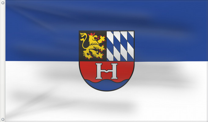 Flag, with two metal eyelets and reinforced hoist: Heddesheim (Nördliches Baden-Württemberg)
