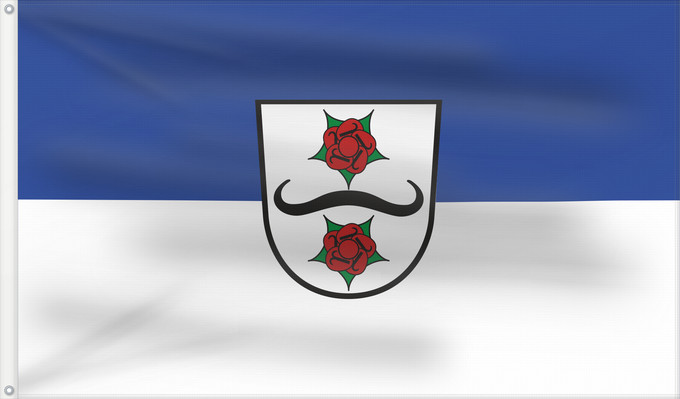 Flag, with two metal eyelets and reinforced hoist: Hemsbach (Nördliches Baden-Württemberg)