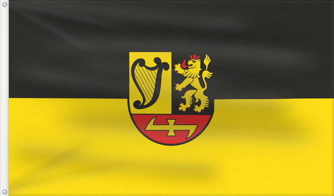 Flag, with two metal eyelets and reinforced hoist: Ilvesheim (Nördliches Baden-Württemberg)
