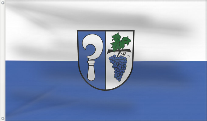 Flag, with two metal eyelets and reinforced hoist: Laudenbach (Nördliches Baden-Württemberg)