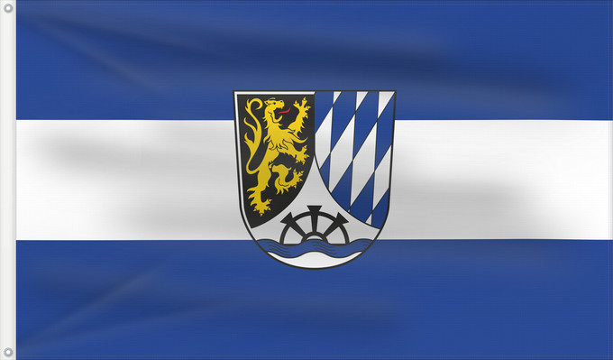 Flagge, mit zwei Metallösen und verstärktem Besatzband: Meckesheim (Nördliches Baden-Württemberg)