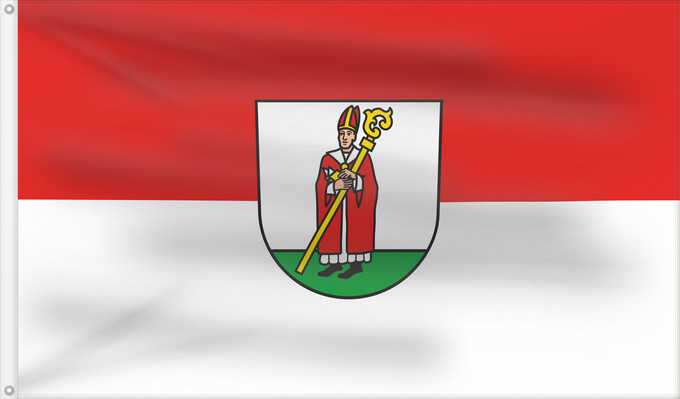 Flag, with two metal eyelets and reinforced hoist: Neckarbischofsheim (Nördliches Baden-Württemberg)