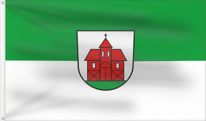 Flag, with two metal eyelets and reinforced hoist: Reichartshausen (Nördliches Baden-Württemberg)