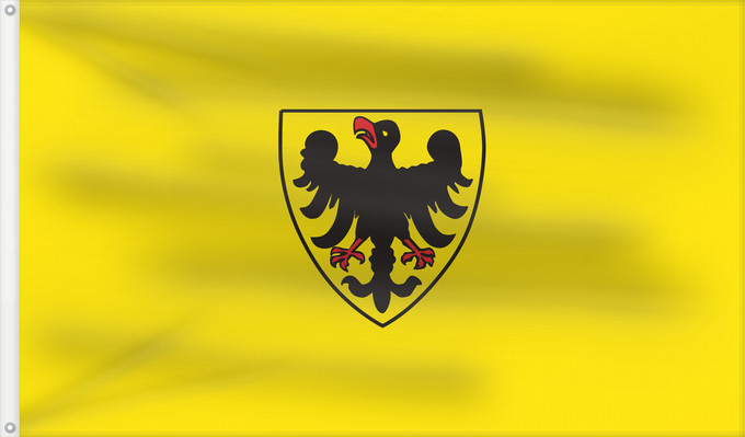 Flag, with two metal eyelets and reinforced hoist: Sinsheim (Nördliches Baden-Württemberg)