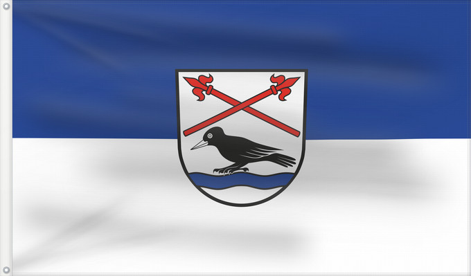 Flagge, mit zwei Metallösen und verstärktem Besatzband: Spechbach (Nördliches Baden-Württemberg)