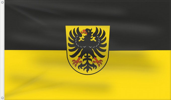 Flag, with two metal eyelets and reinforced hoist: Waibstadt (Nördliches Baden-Württemberg)
