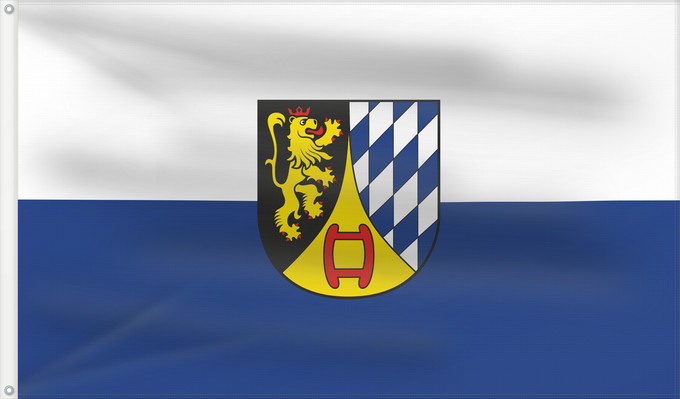 Flag, with two metal eyelets and reinforced hoist: Weinheim (Nördliches Baden-Württemberg)