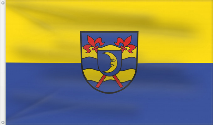 Flag, with two metal eyelets and reinforced hoist: Angelbachtal (Nördliches Baden-Württemberg)