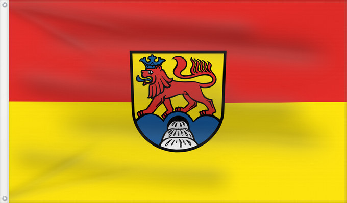 Flag, with two metal eyelets and reinforced hoist: Calw (Kreis)
