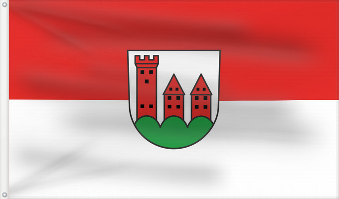 Flag, with two metal eyelets and reinforced hoist: Höfen an der Enz (Nördlicher Schwarzwald)