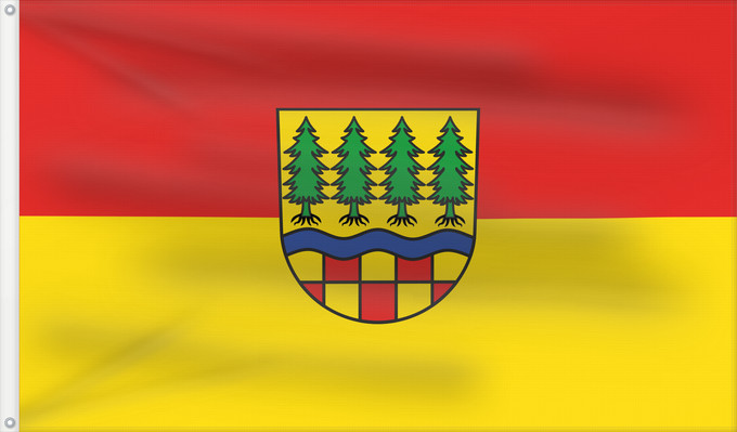 Bandera, con dos ojales metálicos y lado del asta reforzado: Oberreichenbach (Nördlicher Schwarzwald)