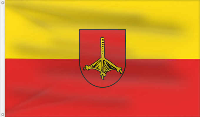 Flag, with two metal eyelets and reinforced hoist: Kieselbronn (Nördliches Baden-Württemberg)