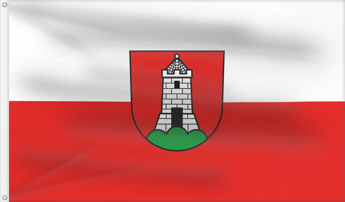 Flag, with two metal eyelets and reinforced hoist: Mönsheim (Nördlicher Schwarzwald)