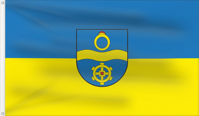 Flag, with two metal eyelets and reinforced hoist: Mühlacker (Nördliches Baden-Württemberg)