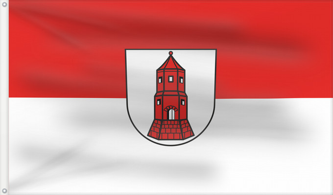 Flag, with two metal eyelets and reinforced hoist: Neuenbürg (Nördlicher Schwarzwald)