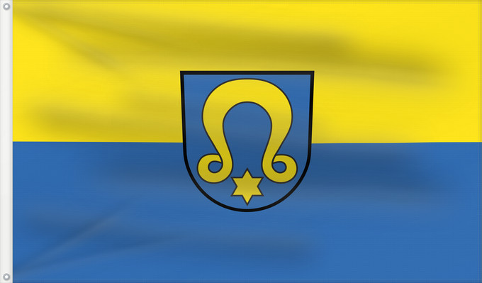 Flag, with two metal eyelets and reinforced hoist: Wimsheim (Nördlicher Schwarzwald)