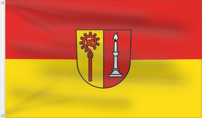 Flag, with two metal eyelets and reinforced hoist: Wurmberg (Nördlicher Schwarzwald)
