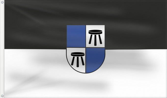Flag, with two metal eyelets and reinforced hoist: Straubenhardt (Nördlicher Schwarzwald)