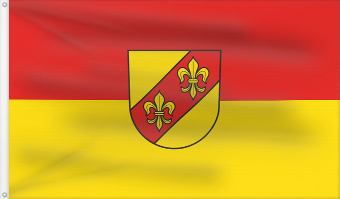 Flag, with two metal eyelets and reinforced hoist: Kämpfelbach (Nördliches Baden-Württemberg)