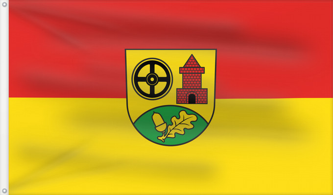 Flag, with two metal eyelets and reinforced hoist: Ölbronn-Dürrn (Nördliches Baden-Württemberg)
