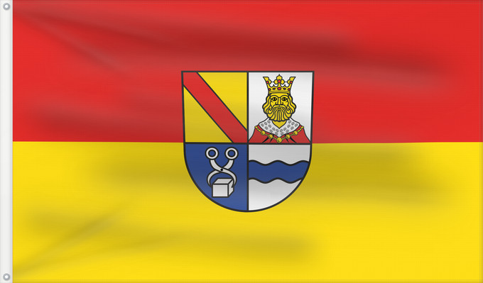 Flag, with two metal eyelets and reinforced hoist: Königsbach-Stein (Nördliches Baden-Württemberg)