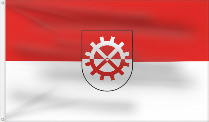 Flag, with two metal eyelets and reinforced hoist: Glatten (Nördlicher Schwarzwald)