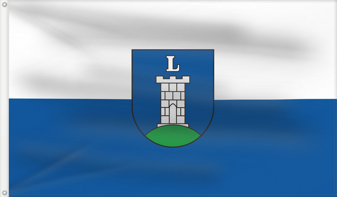 Flag, with two metal eyelets and reinforced hoist: Loßburg (Nördlicher Schwarzwald)
