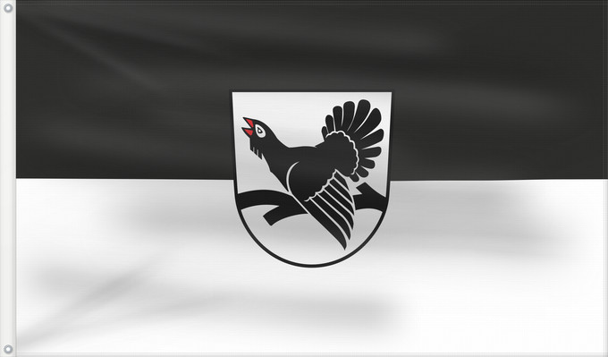 Flagge, mit zwei Metallösen und verstärktem Besatzband: Seewald (Nördlicher Schwarzwald)