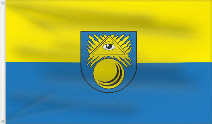 Flag, with two metal eyelets and reinforced hoist: Bad Krozingen (Südlicher Schwarzwald)