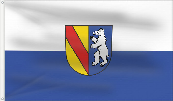 Flag, with two metal eyelets and reinforced hoist: Bötzingen (Südlicher Schwarzwald)