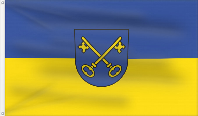 Flag, with two metal eyelets and reinforced hoist: Hartheim am Rhein (Südlicher Schwarzwald)