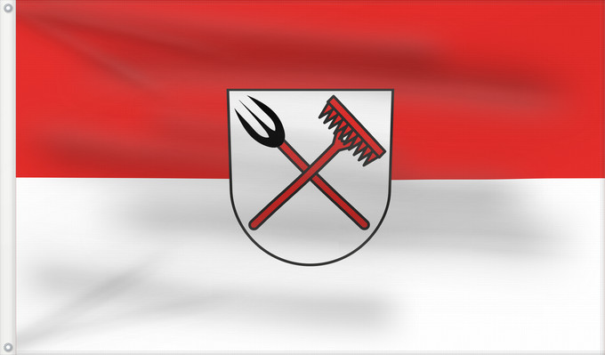 Flag, with two metal eyelets and reinforced hoist: Heuweiler (Südlicher Schwarzwald)