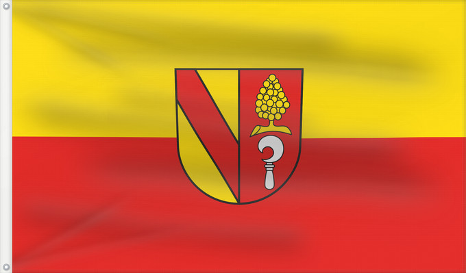 Drapeau, avec deux œillets métalliques et guindant renforcé : Ihringen (Südlicher Schwarzwald)