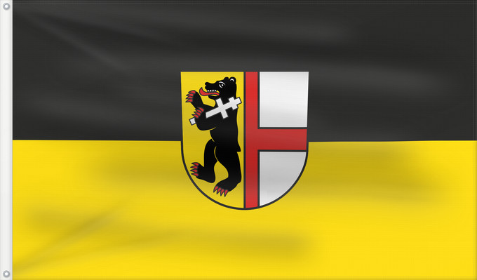 Flag, with two metal eyelets and reinforced hoist: Kirchzarten (Südlicher Schwarzwald)