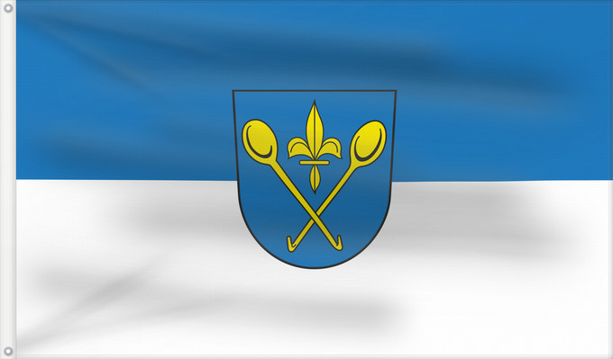 Flag, with two metal eyelets and reinforced hoist: Löffingen (Südlicher Schwarzwald)