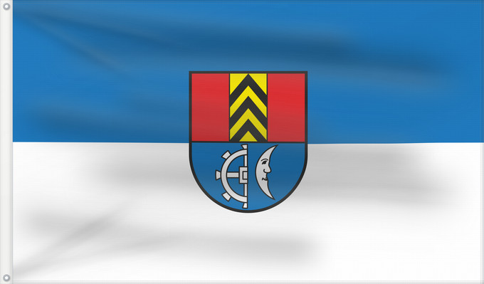 Flag, with two metal eyelets and reinforced hoist: Müllheim (Südlicher Schwarzwald)