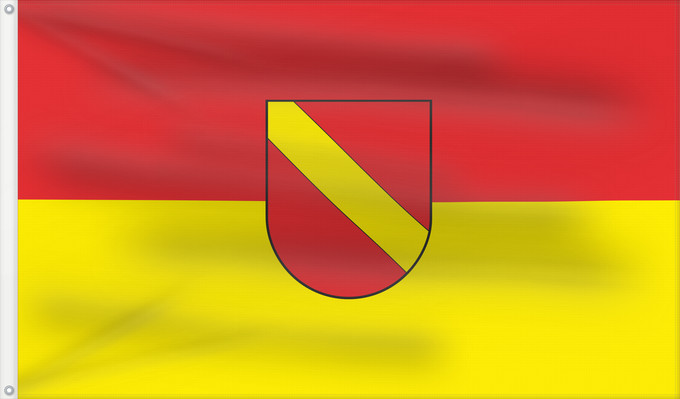 Flag, with two metal eyelets and reinforced hoist: Neuenburg am Rhein (Südlicher Schwarzwald)