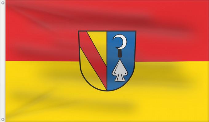 Flag, with two metal eyelets and reinforced hoist: Bahlingen am Kaiserstuhl (Südlicher Schwarzwald)