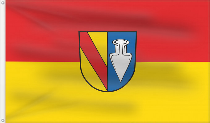 Flag, with two metal eyelets and reinforced hoist: Denzlingen (Südlicher Schwarzwald)