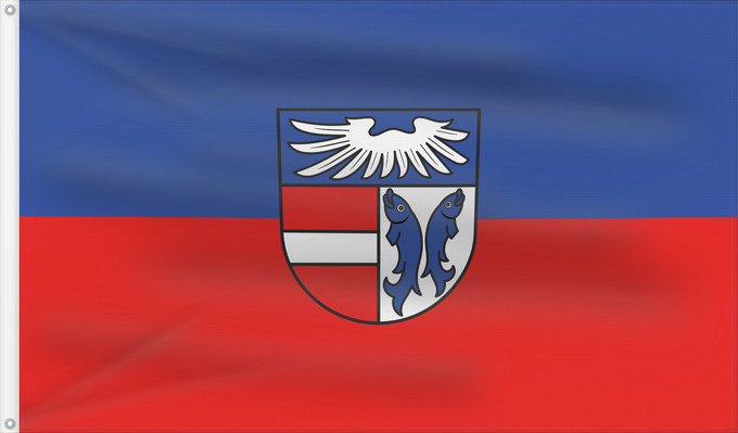 Flag, with two metal eyelets and reinforced hoist: Kenzingen (Südlicher Schwarzwald)
