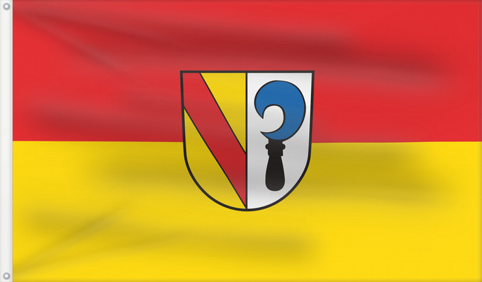 Bandera, con dos ojales metálicos y lado del asta reforzado: Malterdingen (Südlicher Schwarzwald)