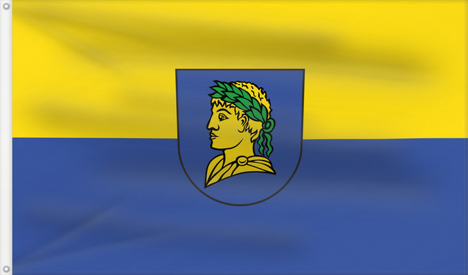 Flag, with two metal eyelets and reinforced hoist: Riegel am Kaiserstuhl (Südlicher Schwarzwald)