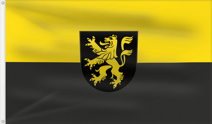 Flag, with two metal eyelets and reinforced hoist: Sasbach am Kaiserstuhl (Südlicher Schwarzwald)