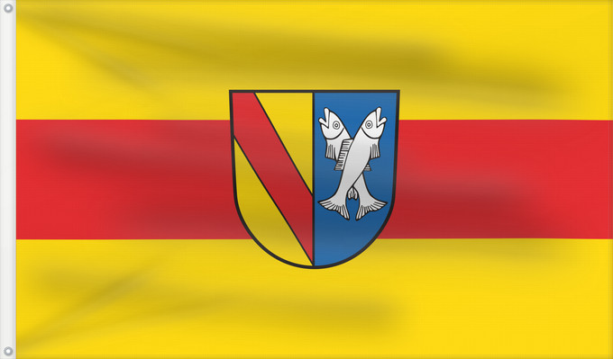 Flag, with two metal eyelets and reinforced hoist: Weisweil (Südlicher Schwarzwald)