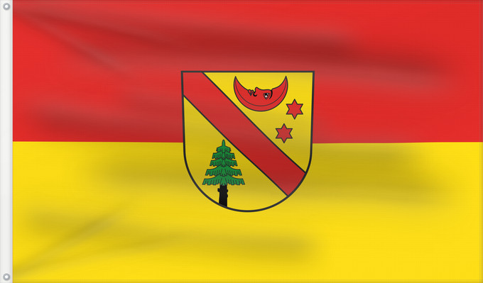 Bandera, con dos ojales metálicos y lado del asta reforzado: Freiamt (Südlicher Schwarzwald)