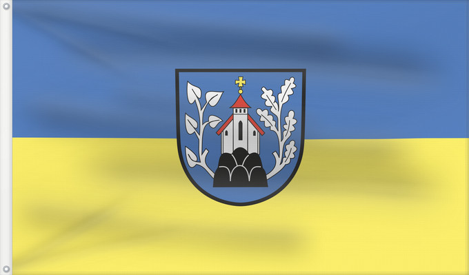 Flag, with two metal eyelets and reinforced hoist: Waldkirch (Südlicher Schwarzwald)