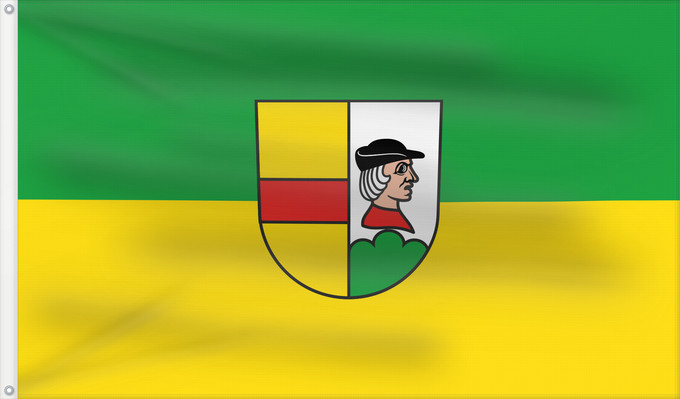 Flag, with two metal eyelets and reinforced hoist: Berghaupten (Mittlerer Schwarzwald)